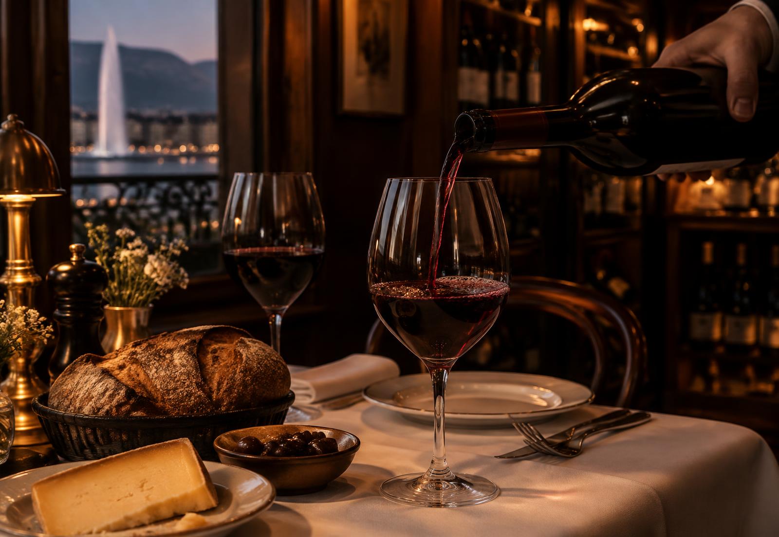 Vin servi à table